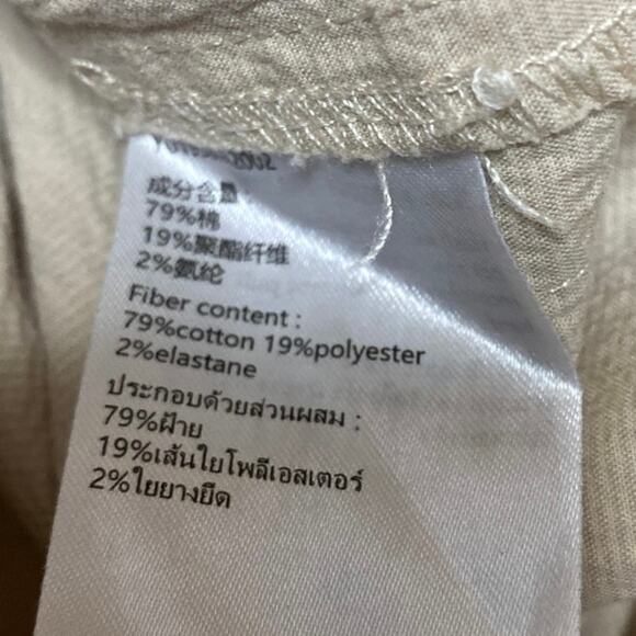 Urban Revivo Beige Short Sleeve Utility Button Up Shirt Romper Shorts Size 6 - Picture 6 of 6